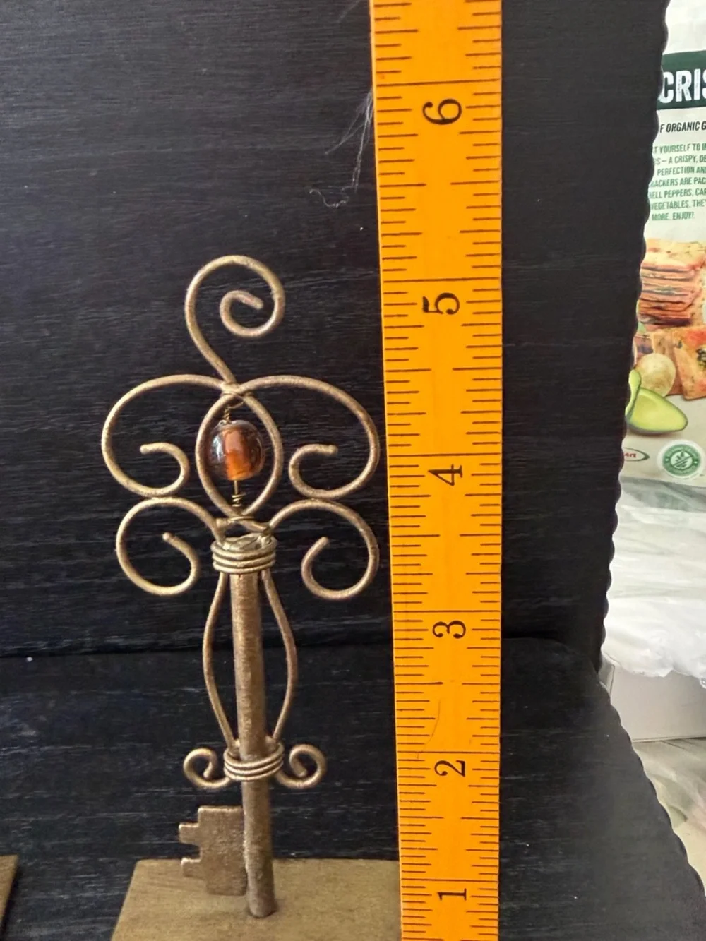 Ornate Gold Metal Key Card Holders with Red Decorative napkin ring